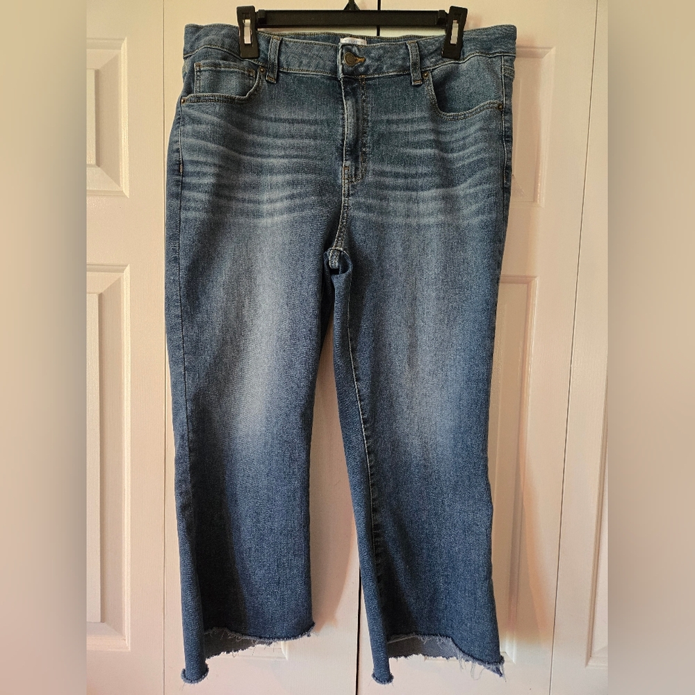 Time and Tru Women's Denim Wide Leg Jeans